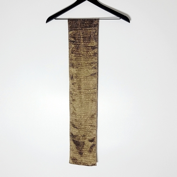 New York & Company Snakeskin Silk Women's Scarf - Picture 2 of 5